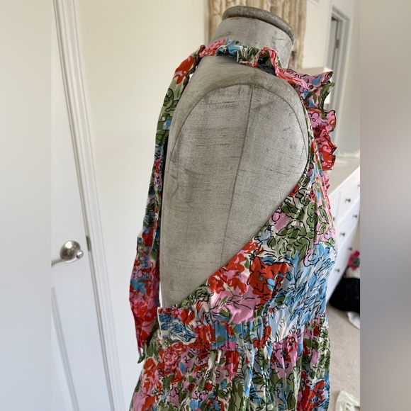 S/W/F MAXI FLORAL HALTER DRESS NWOT - Picture 5 of 8